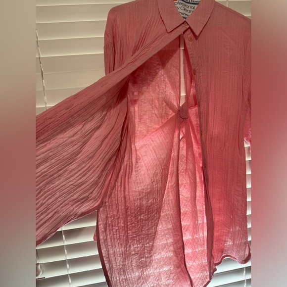 ZARA - WOMEN’S FLOWY KNOTTED SHIRT - SIZE XS - Picture 8 of 9